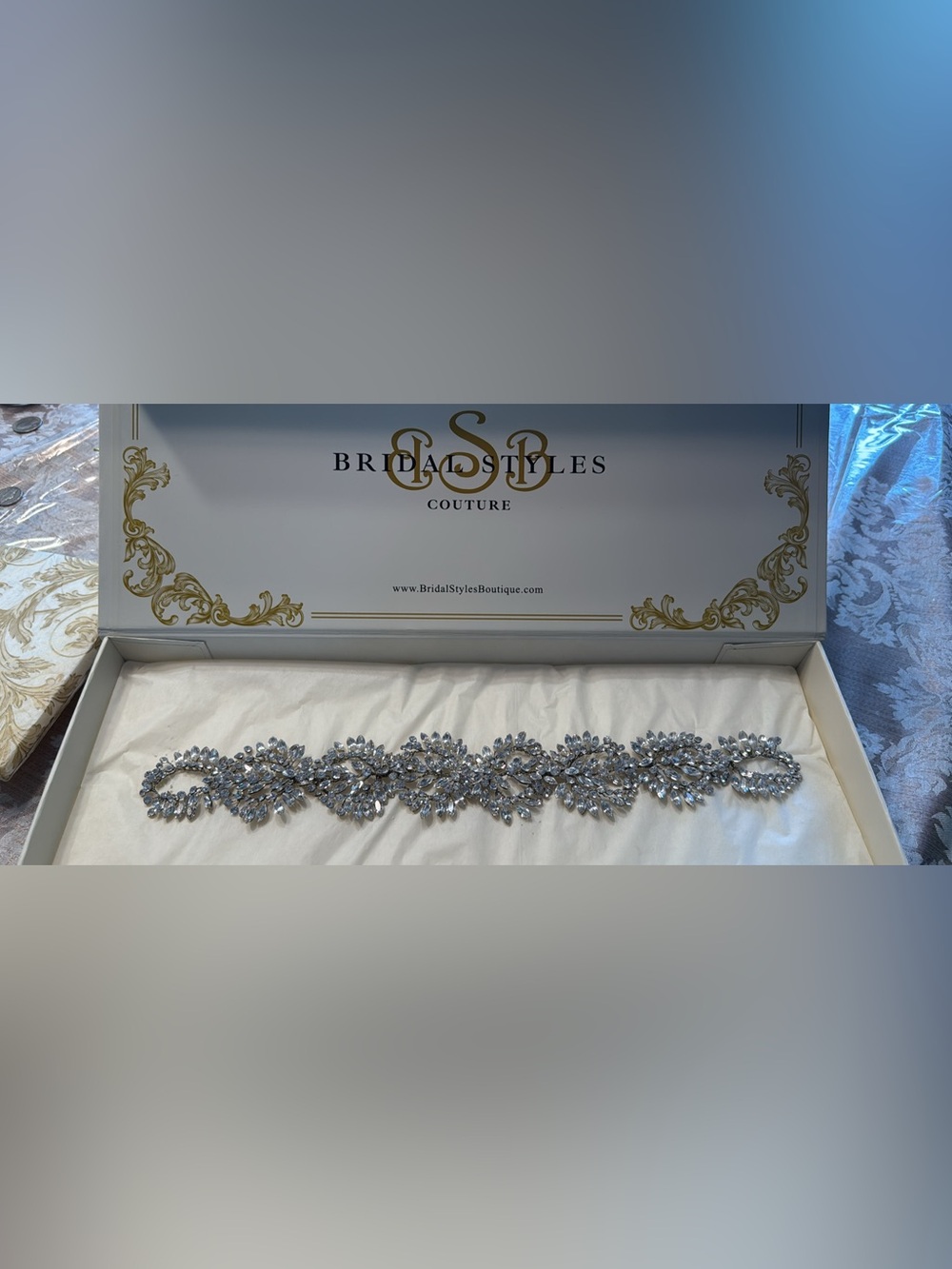 Crystal Rhinestone Bridal head pieceSilver Sparkle